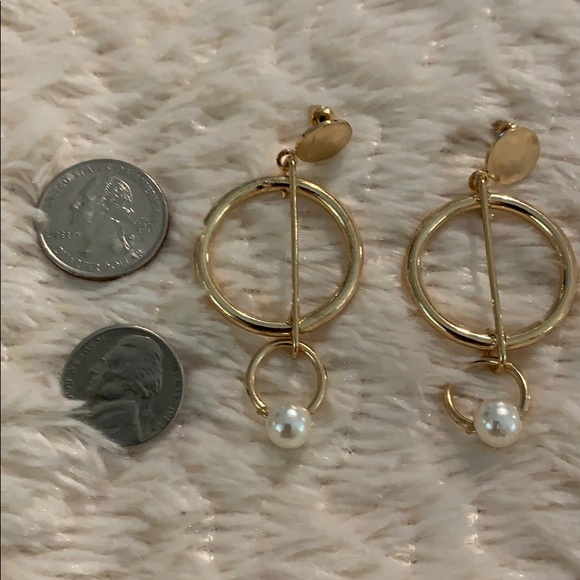 💜💜💜 3/$30 - 2 pairs for the price of one Gold faux earrings! - Picture 5 of 6
